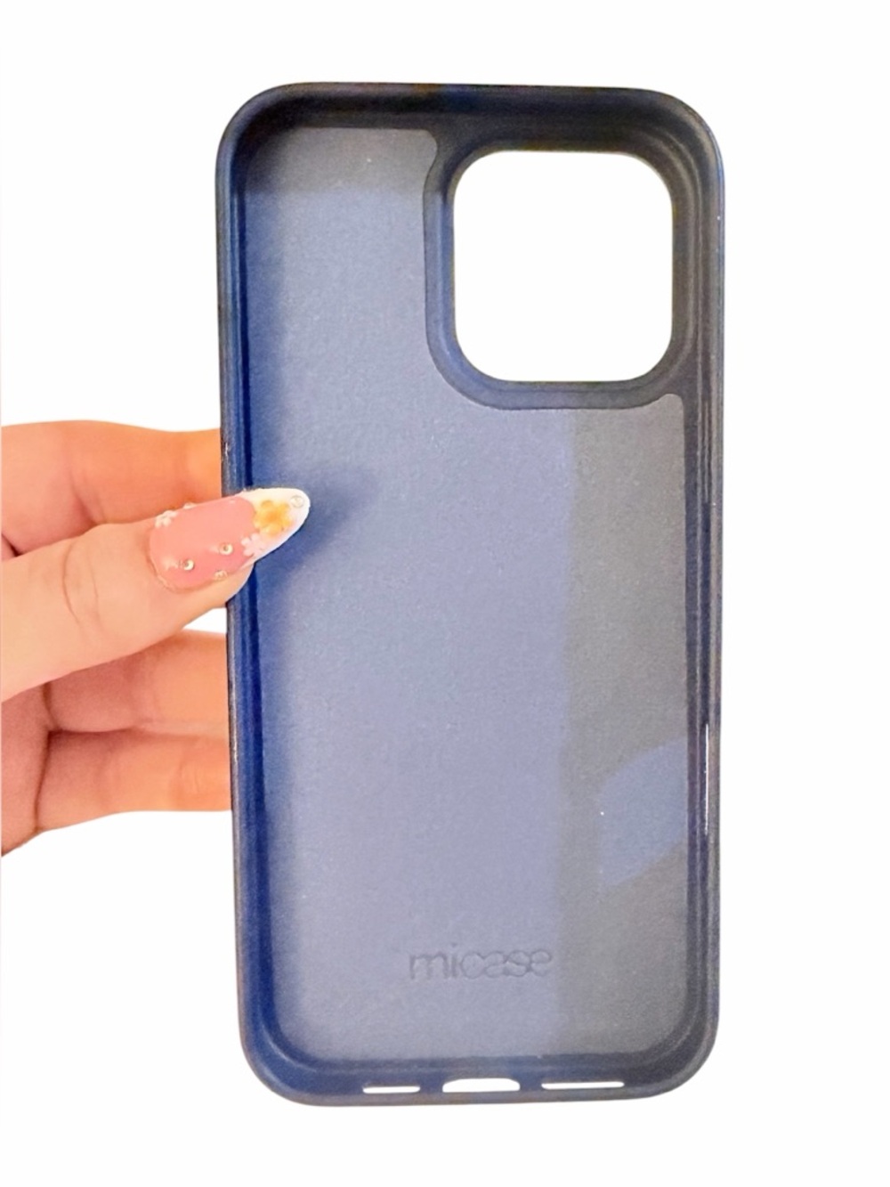 iPhone 16 Shock Absorbent Navy Blue Case